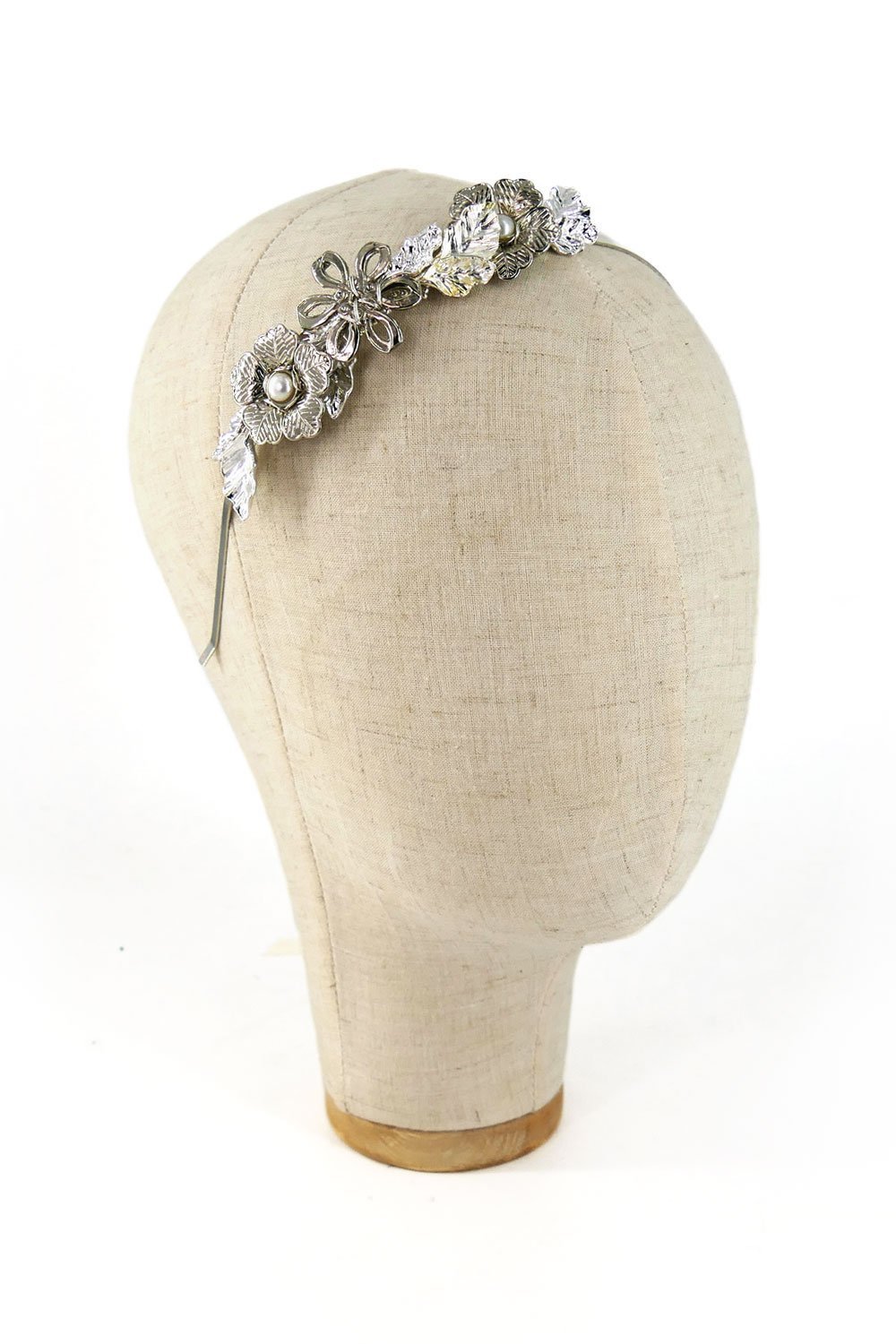 Cerchietto gioiello con filigrane argento