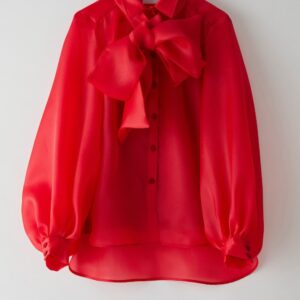 Camicia organza rossa