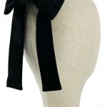 Fermacapelli con fiocco reinette in velluto nero