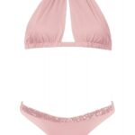 bikini fleur rosa fronte