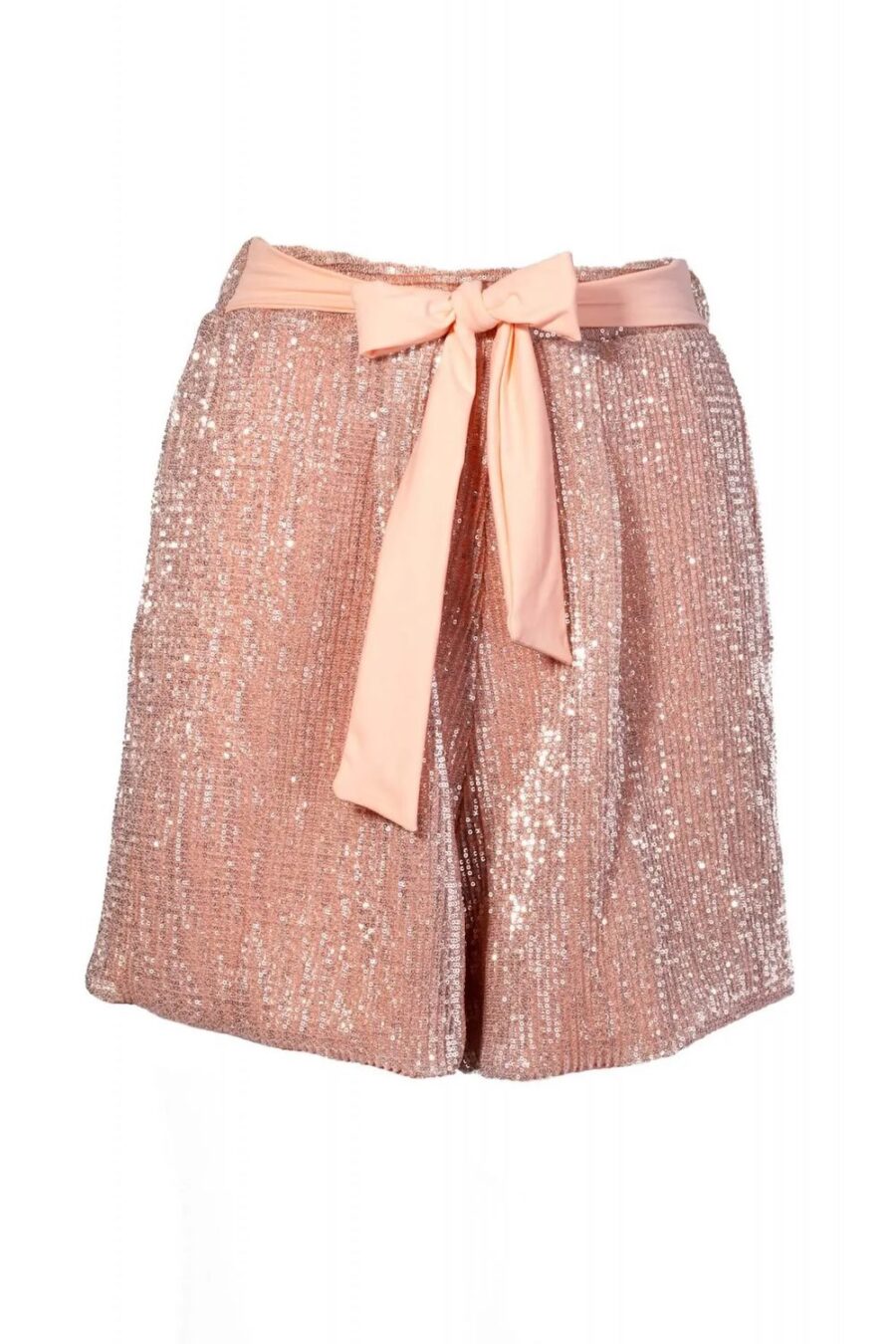 shorts darling sequin salmone fronte