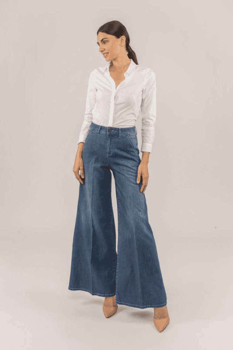 Jeans a palazzo medium
